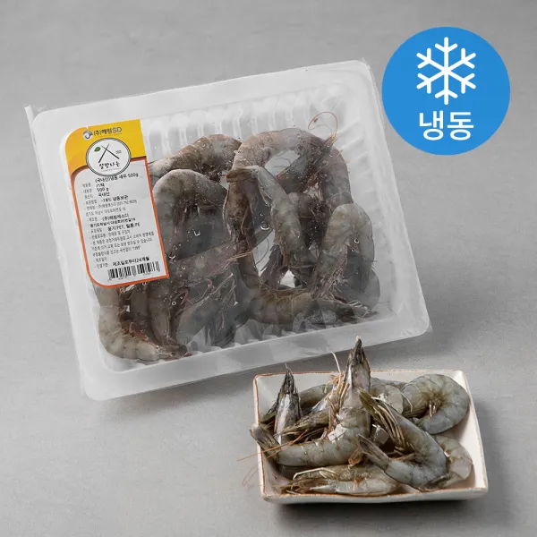 살맛나는 국내산 새우 냉동 500g 1팩