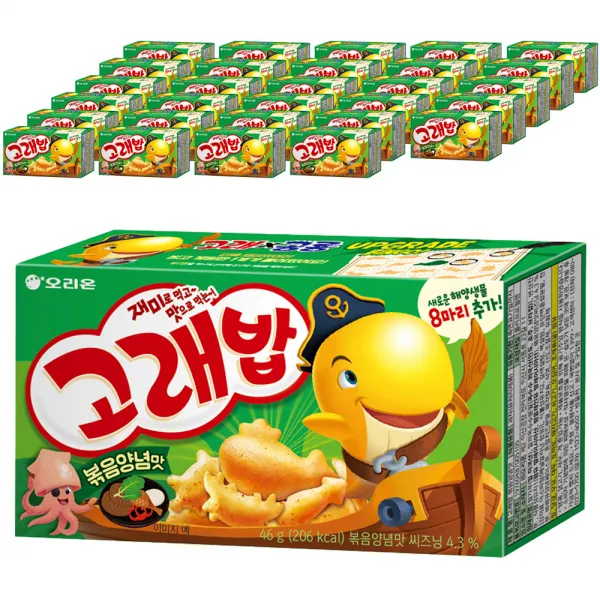 고래밥 볶음양념맛 과자, 46g, 30개