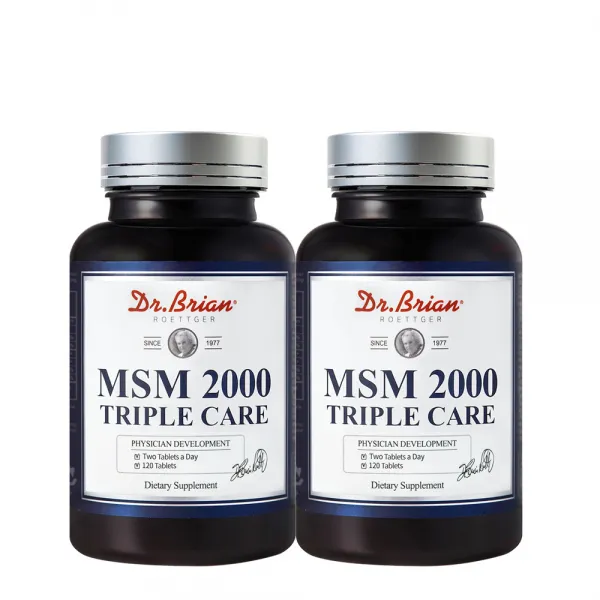 닥터브라이언 2000 트리플케어 MSM 식이유황, 120정, 2개