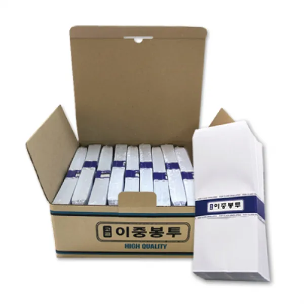 16절 이중봉투 100 x 205 mm, 단일색상, 500개