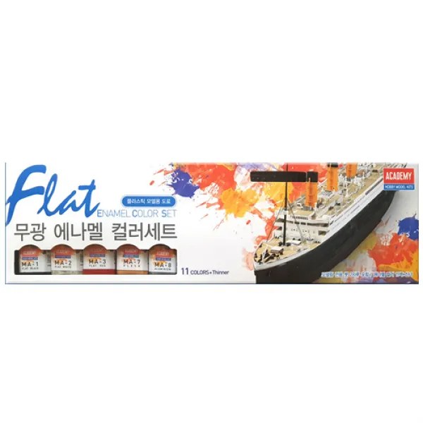 아카데미과학 무광 에나멜 컬러세트 15904 혼합색상