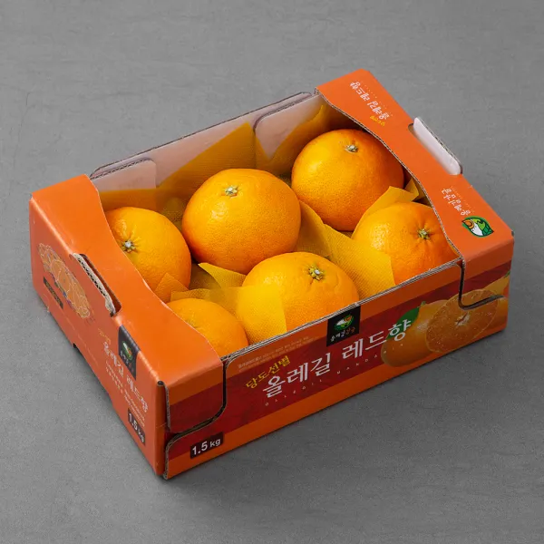 올레길 Gap 인증 당도선별 레드향 1.5kg 6~8입 1박스