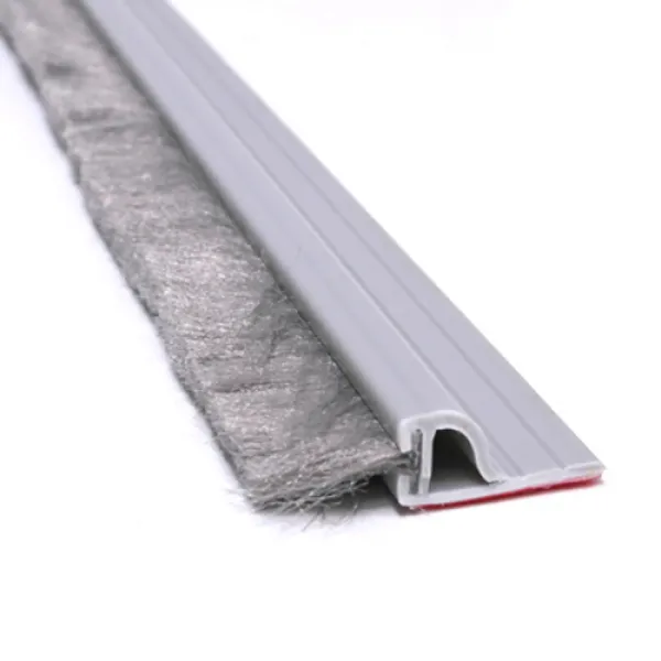 문인테크 문풍지아 외풍차단 강화도어 바람막이 문풍지 회색 PVC + 모헤어 22 x 16 x 2000 mm, 1개