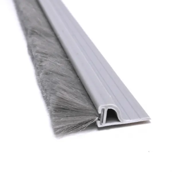 문인테크 문풍지아 외풍차단 강화도어 바람막이 문풍지 회색 PVC + 모헤어 22 x 20 x 2000 mm, 1개