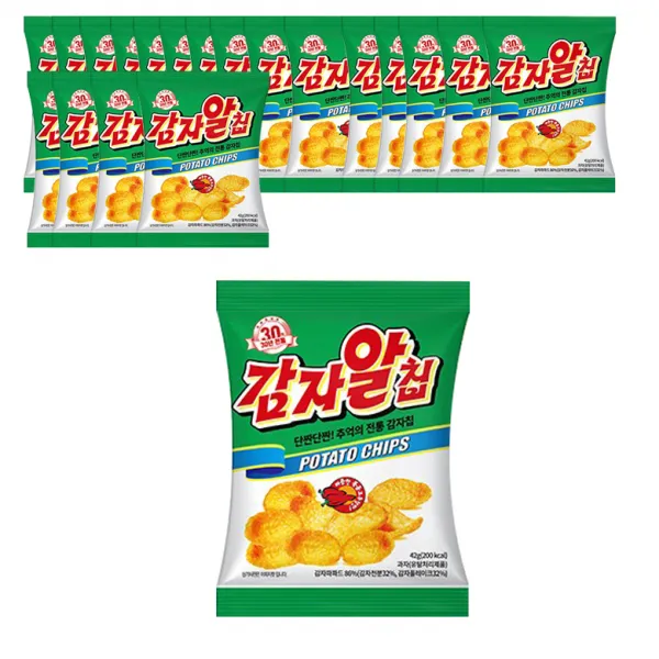 감자알칩, 42g, 20개