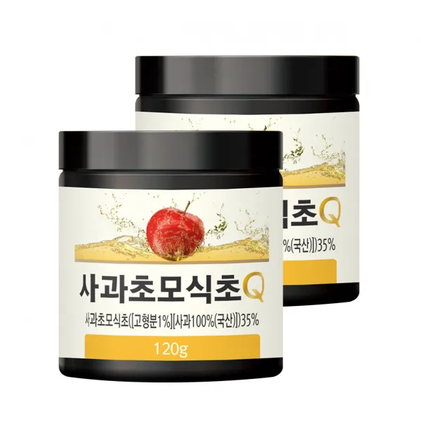 초담식품 사과초모식초 Q 분말, 120g, 2개
