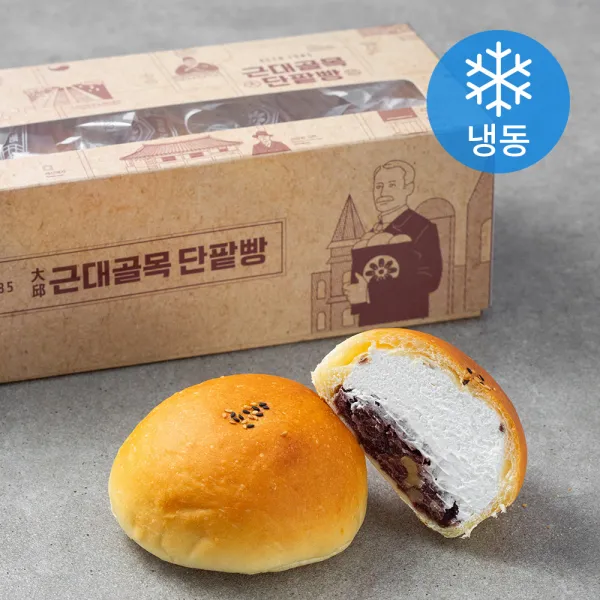 근대골목단팥빵 생크림 단팥빵 (냉동), 135g, 5개