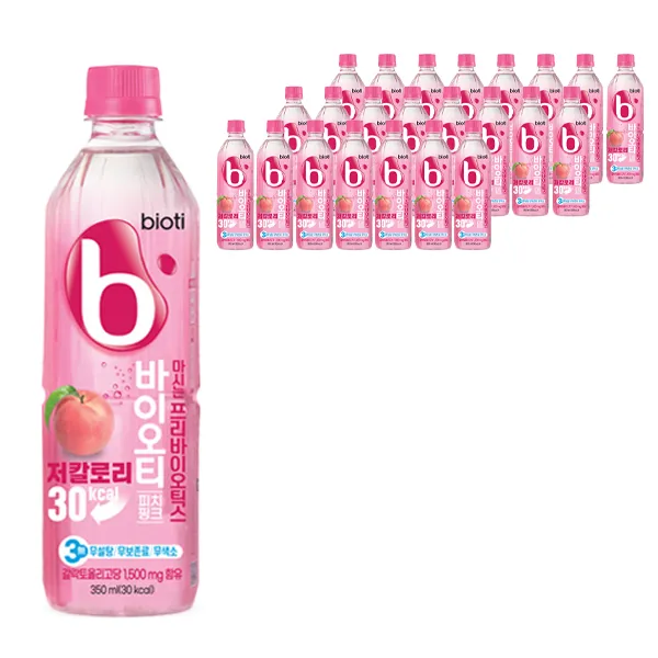 바이오티 마시는 프리바이오틱스 피치핑크 350ml 24개