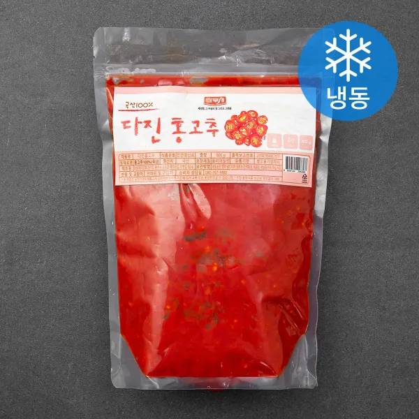 나무새 다진 홍고추 냉동 600g 1개