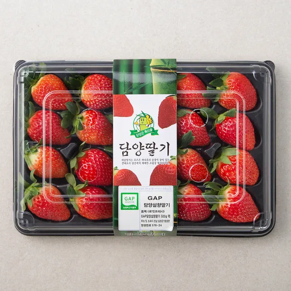 GAP 인증 담양 설향딸기, 500g, 1팩
