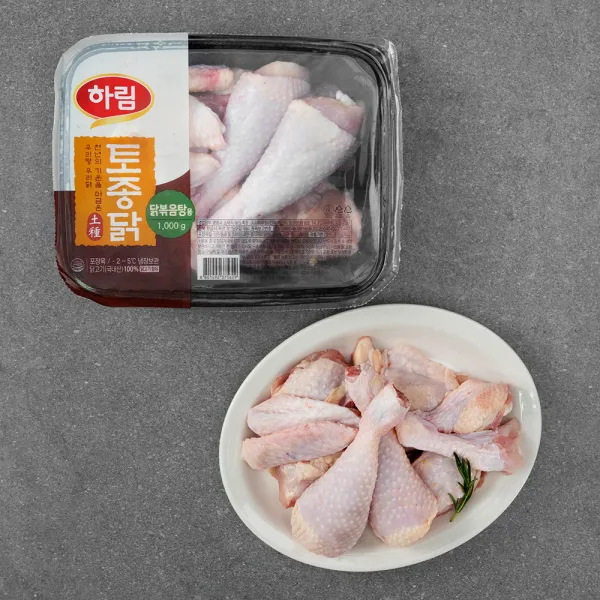 하림 토종닭 닭볶음탕용 1000g 1개
