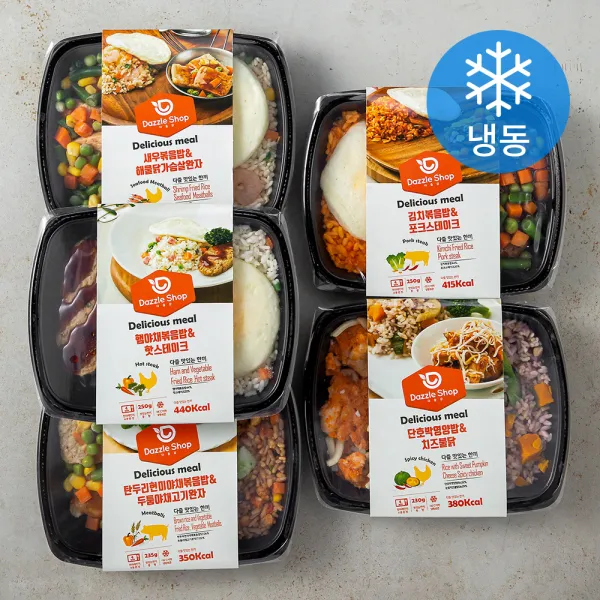 다즐샵 맛있는 도시락 5종 세트 (냉동), 1세트