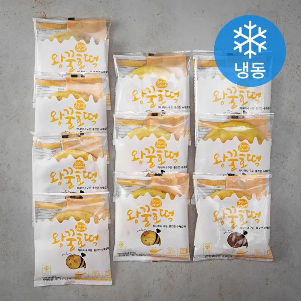 호떡장수 정재수 왕꿀호떡 (냉동), 100g, 10개