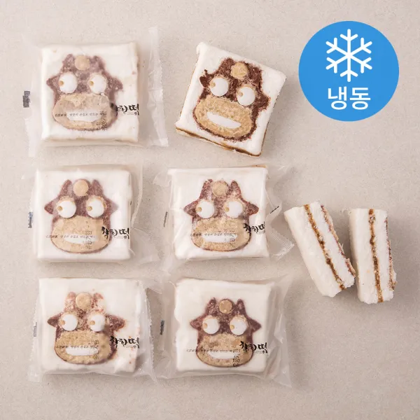 착한떡 달콤한 소모양 설기 냉동 90g 6개