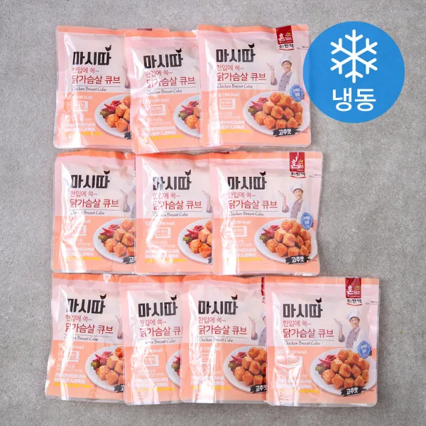 혼담은 마시따 닭가슴살큐브 고추맛 (냉동), 120g, 10팩