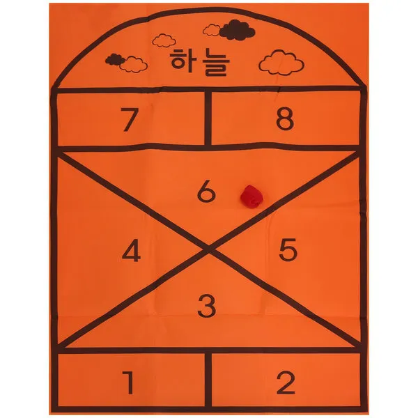 자이언트 사방치기놀이 세트, 혼합색상, 1세트