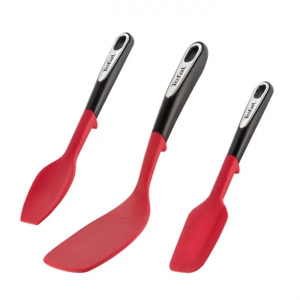 테팔 인지니오 실리콘 조리 주걱 + 뒤집개 + 볶음 스푼 세트 혼합색상