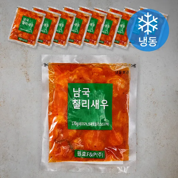 남국 칠리새우 (냉동), 170g, 10개