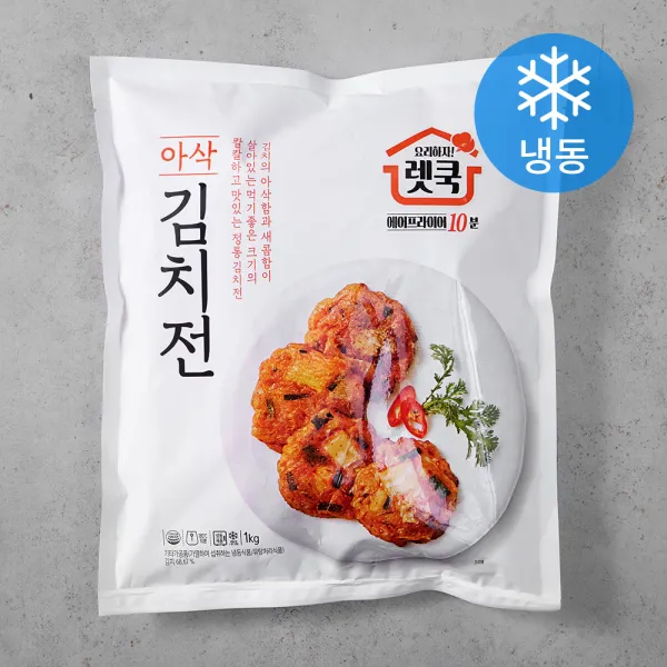 렛쿡 아삭아삭 김치전 냉동 1kg 1개