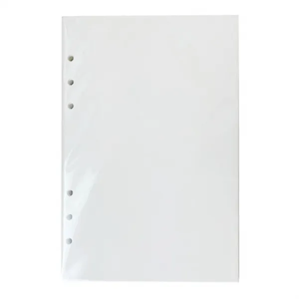 A5 스티커북 양면이형지 6공 타공 낱장 단일색상 40매