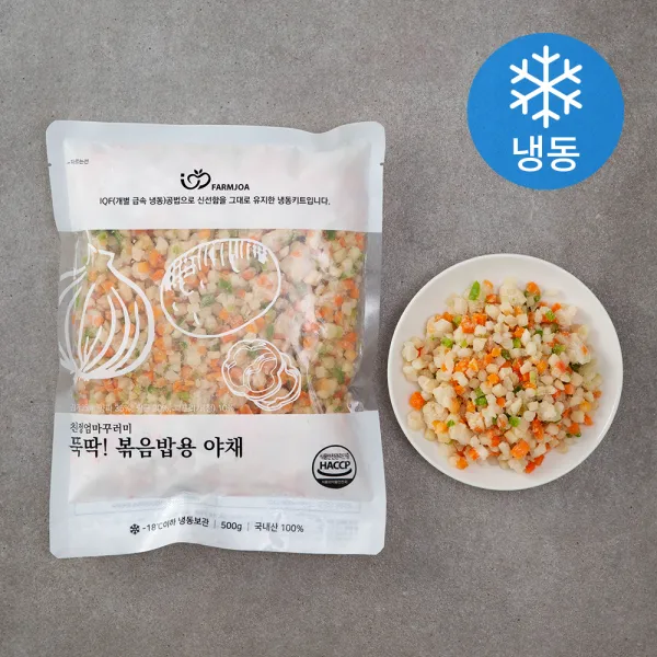 친정엄마꾸러미 뚝딱! 볶음밥용 채소 (냉동), 500g, 2개