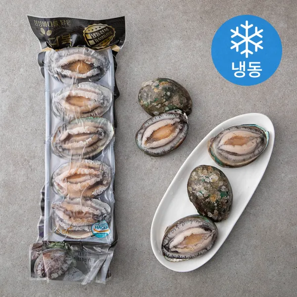 다복수산 Cas로 급냉한 전복 5미 냉동 390g 1팩