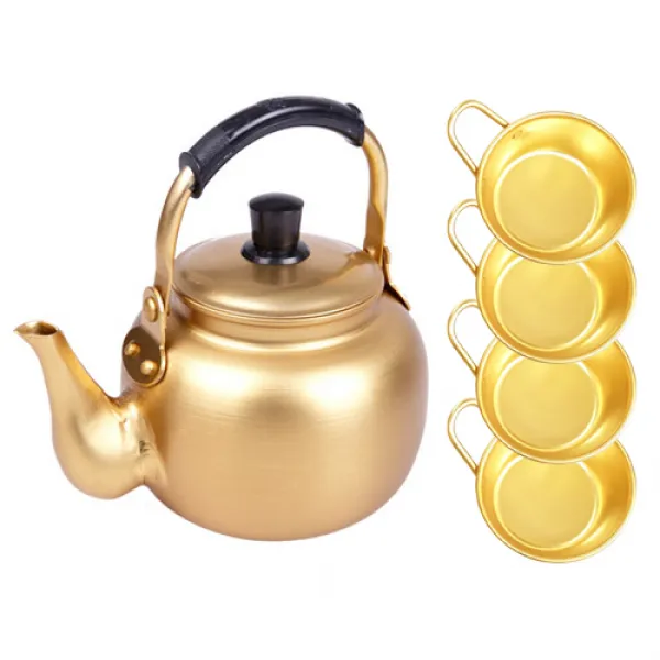 넥스트브라운 막걸리 잔 주전자 세트 4인 Yt_rb142 혼합색상 1세트