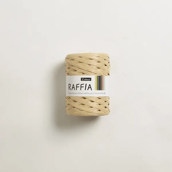 리네아 라피아 뜨개실 40g x 4p, 413 연베이지, 85m