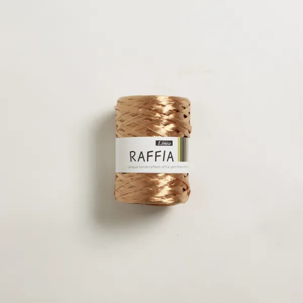 리네아 라피아 뜨개실 40g x 4p, 408 유광붉은골드, 85m