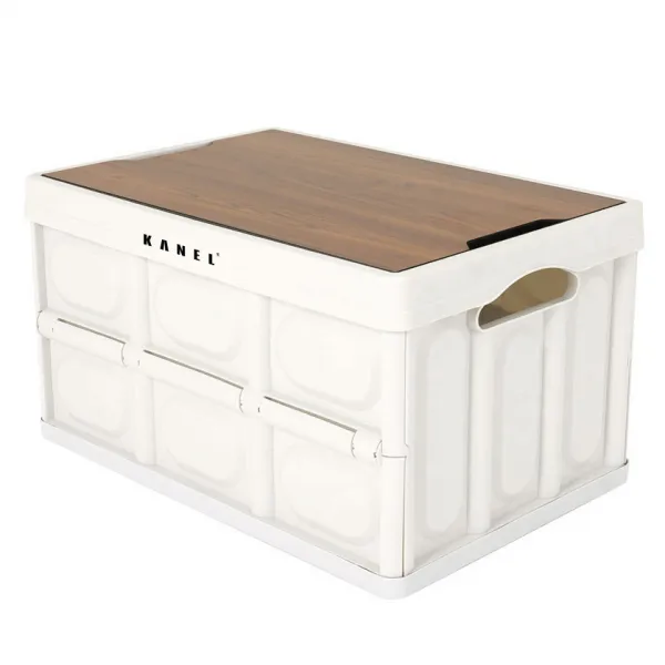 카넬 캠핑 폴딩박스 테이블 인엠티크 상판 + 폴딩박스 + 스티커 세트 Cimt9 화이트