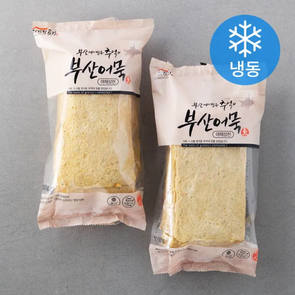 외갓집곳간 추억의 부산어묵 야채상천 1000g 2개