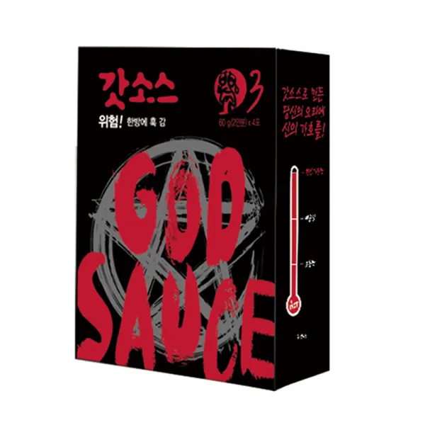 갓소스 만능양념소스 3단계 시그니처 매운맛 60g 4개