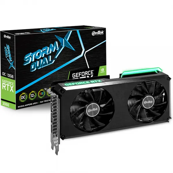 이엠텍 지포스 RTX 3060 STORM X Dual OC D6 12GB 그래픽카드, 단일상품