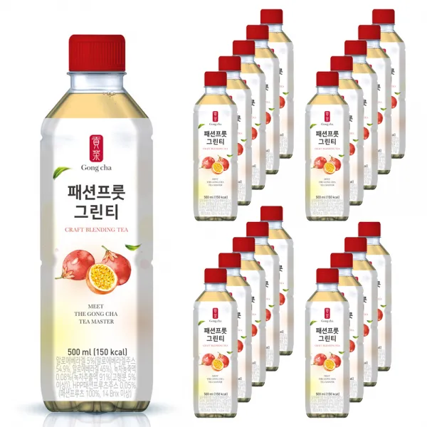 공차 패션프룻 그린티, 500ml, 20개