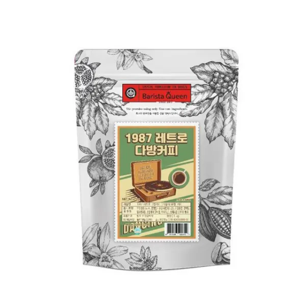 바리스타퀸 1987 레트로 다방커피 파우더, 1개, 1kg