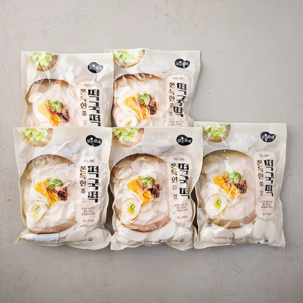 맑은물에 떡국떡, 500g, 5개