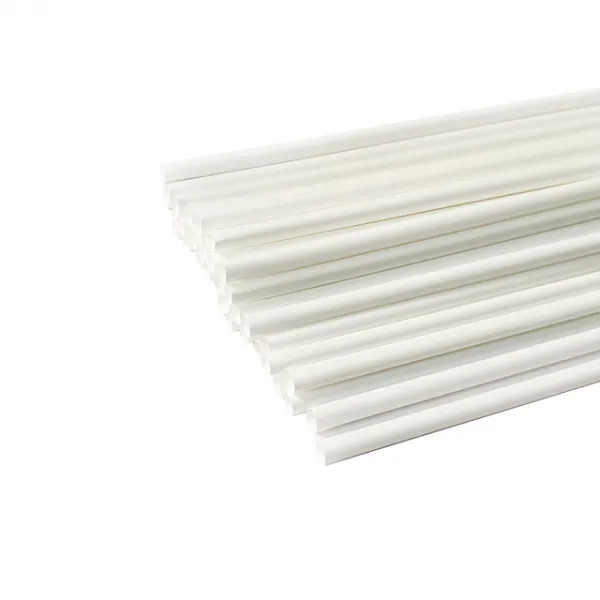 친환경 분해 일자 빨대 화이트 1개입 100개
