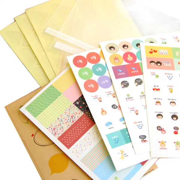 제이밀크 태교 일기 데코팩 세트 혼합색상 1세트