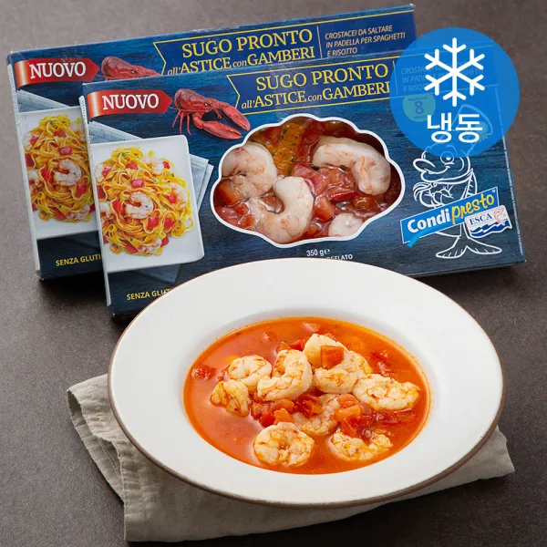 수고 쁘론또 알 아스티스 콘 감베리 새우 랍스터 소스 (냉동), 350g, 2개
