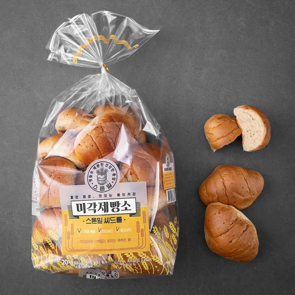 미각제빵소 스톤밀 씨드 롤 20입 580g 1개