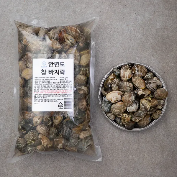 단디프레시 안면도 참바지락, 1kg, 1개