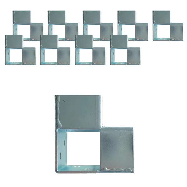 웰굿즈 사각파이프 조인트 30 L형, 10개