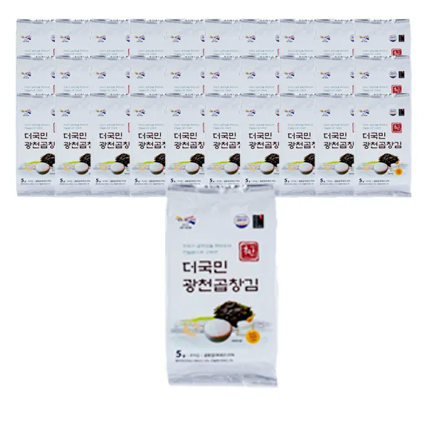 더국민 현미유 광천곱창김, 5g, 32개입