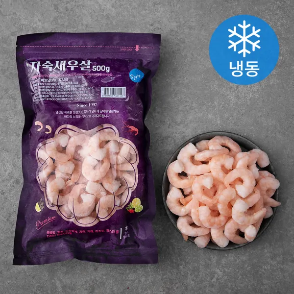 알찬해 손질탱글 자숙새우살 75~95마리 냉동 500g 1개