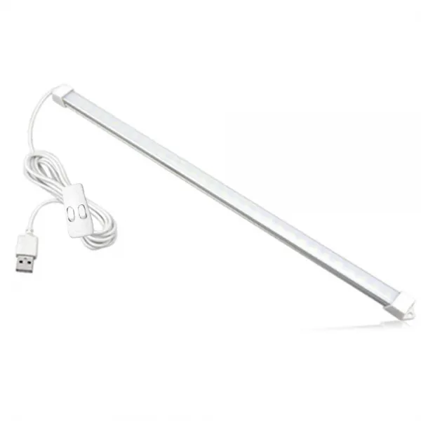 USB LED 바 조명 중 3색 35cm, 주황빛, 아이보리빛, 하얀빛