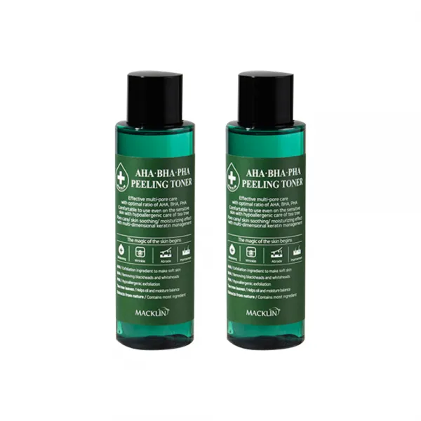 맥클린코스메틱 아하 바하 파하 필링 토너, 150ml, 2개