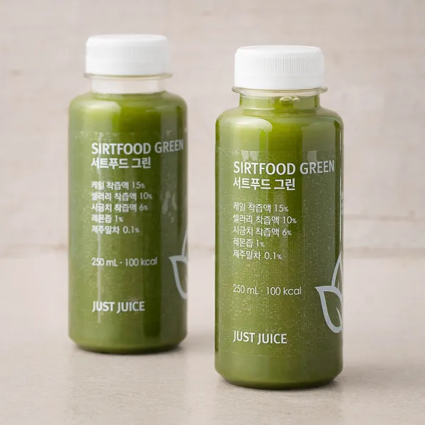 올가니카 서트푸드 그린 주스, 250ml, 2병