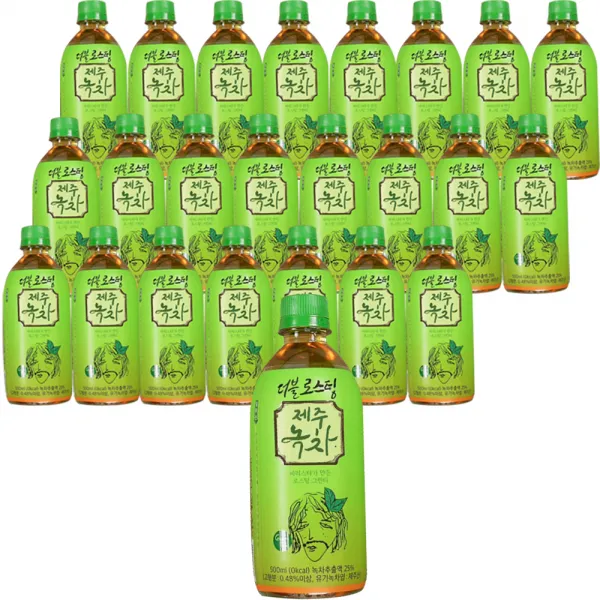 유동커피 더좋은물 더블로스팅 제주녹차, 500ml, 24개