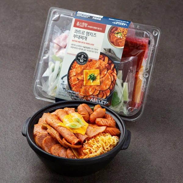 콰트로 햄치즈 부대찌개, 708g, 1팩