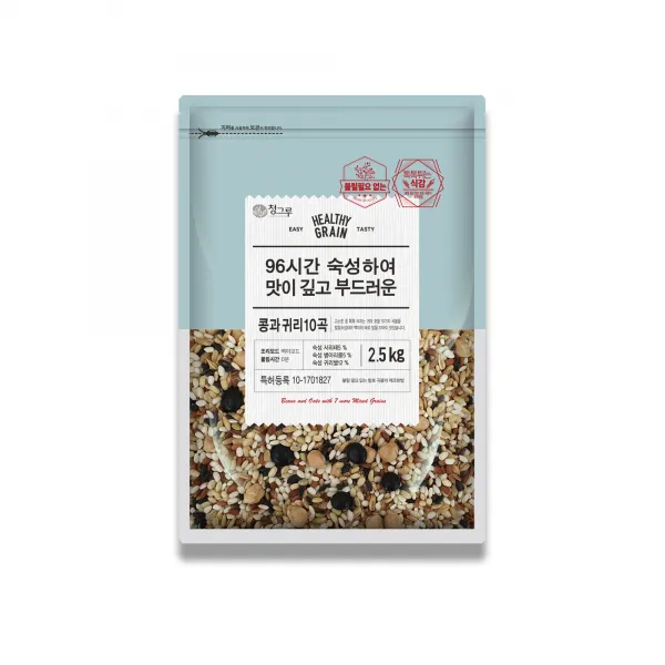 청그루 96시간 숙성하여 맛이 깊고 부드러운 콩과 귀리 10곡, 2.5kg, 1개